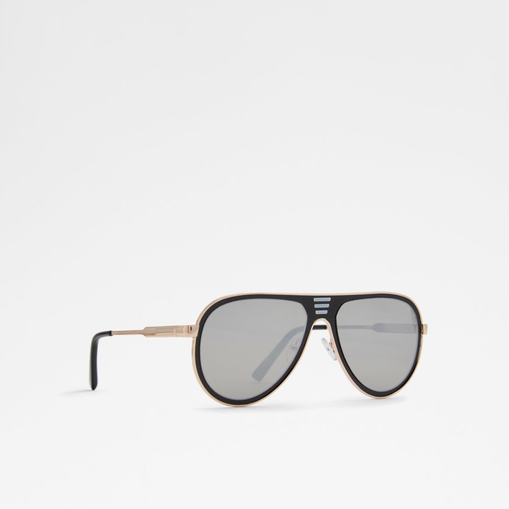 Férfi Aldo Barnish Aviator sunglasses Napszemüveg Fekete | 182-YUWMLH