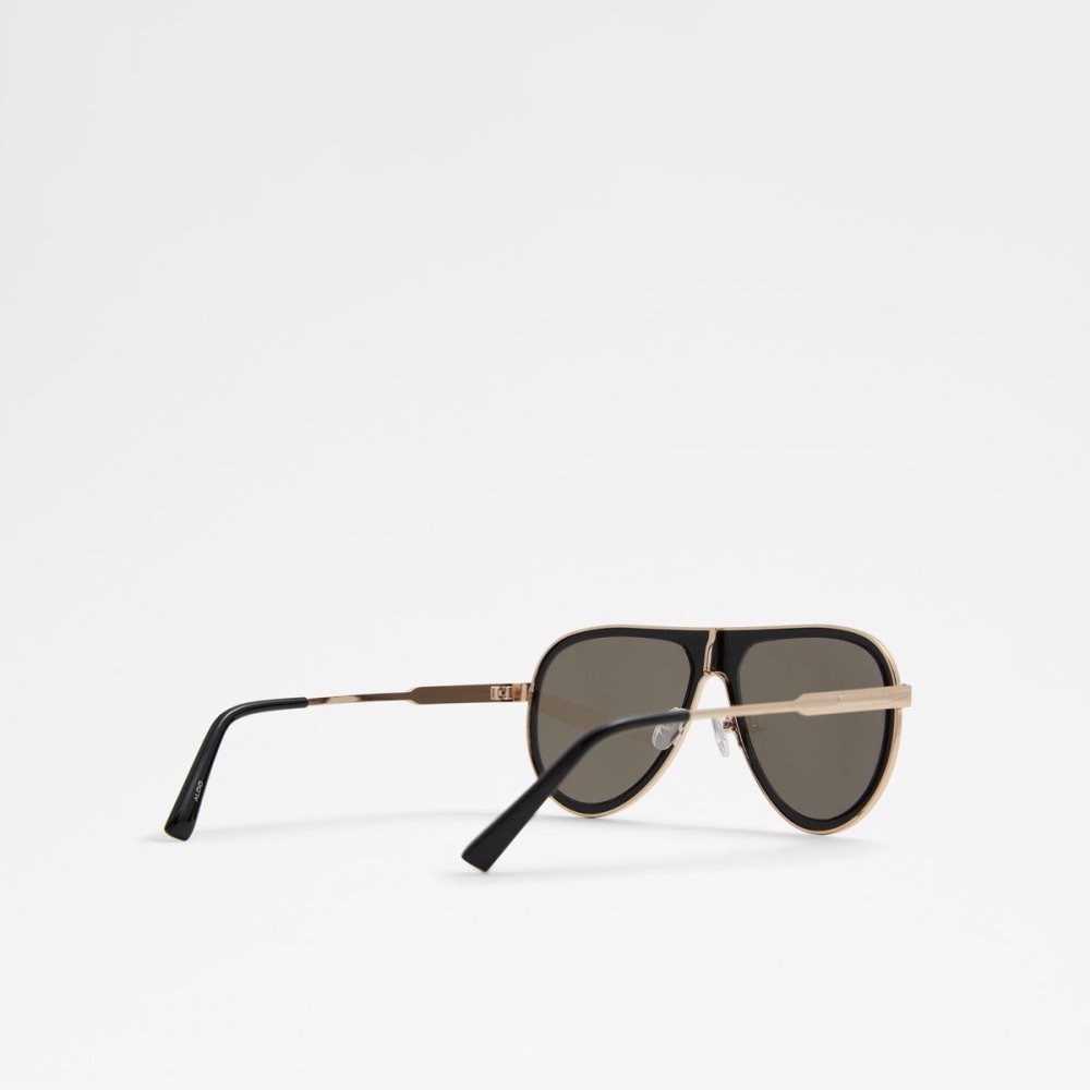 Férfi Aldo Barnish Aviator sunglasses Napszemüveg Fekete | 182-YUWMLH