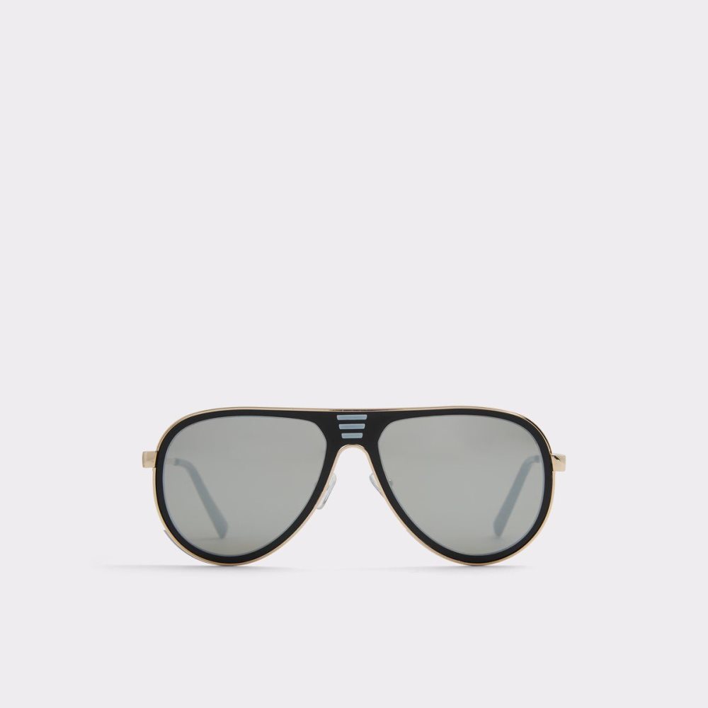 Férfi Aldo Barnish Aviator sunglasses Napszemüveg Fekete | 182-YUWMLH