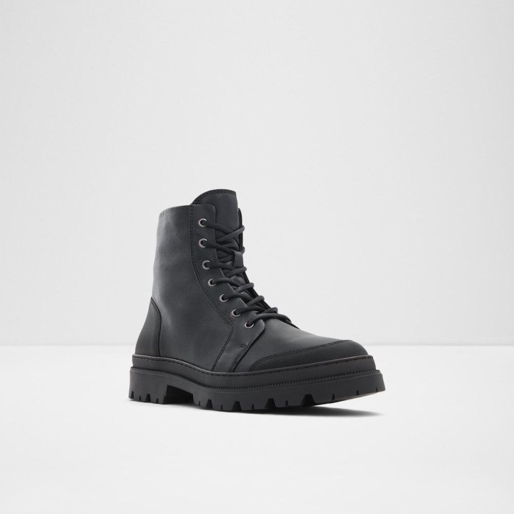Férfi Aldo Berze Lace up boot Fűzős Csizma Fekete | 703-AHWISO