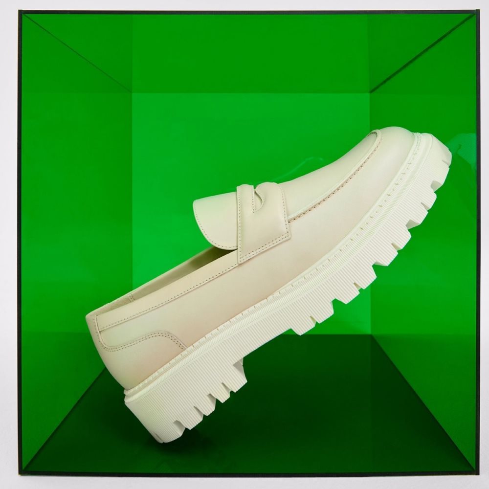 Férfi Aldo Bigthink Loafer Slip Ons Fehér Bézs | 462-MVYESP