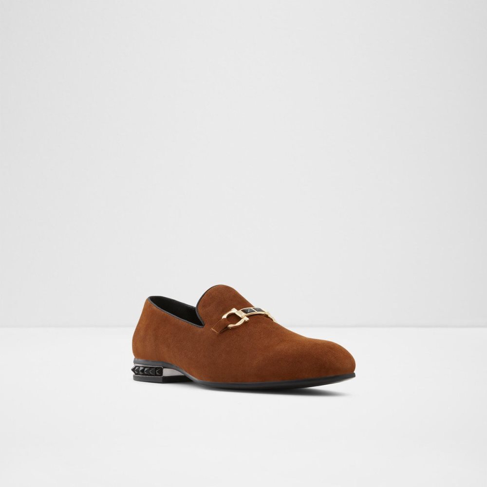 Férfi Aldo Bowtie Loafer Slip Ons Barna | 980-HPDKWX