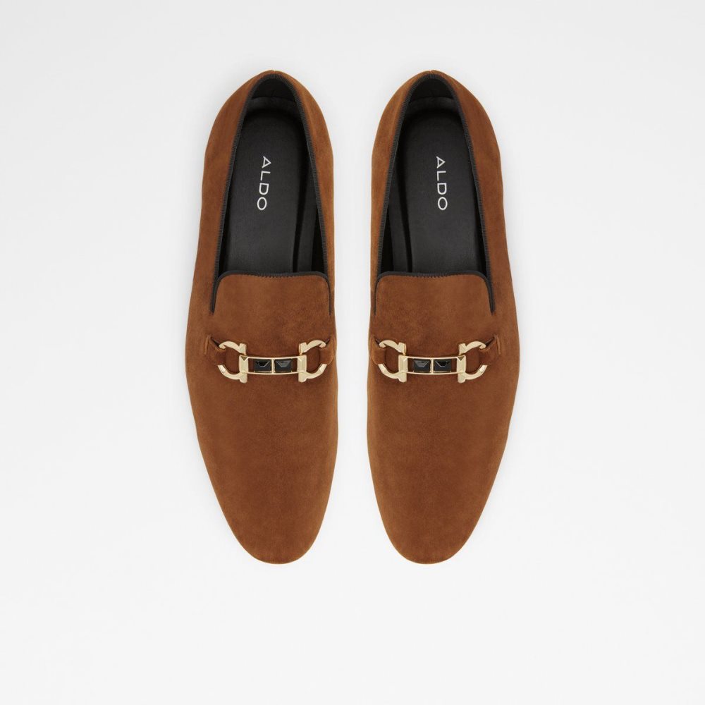 Férfi Aldo Bowtie Loafer Slip Ons Barna | 980-HPDKWX
