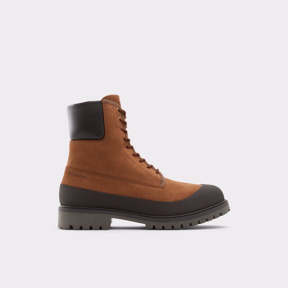 Férfi Aldo Careg Lace up boot Fűzős Csizma Barna | 309-JLHRUV