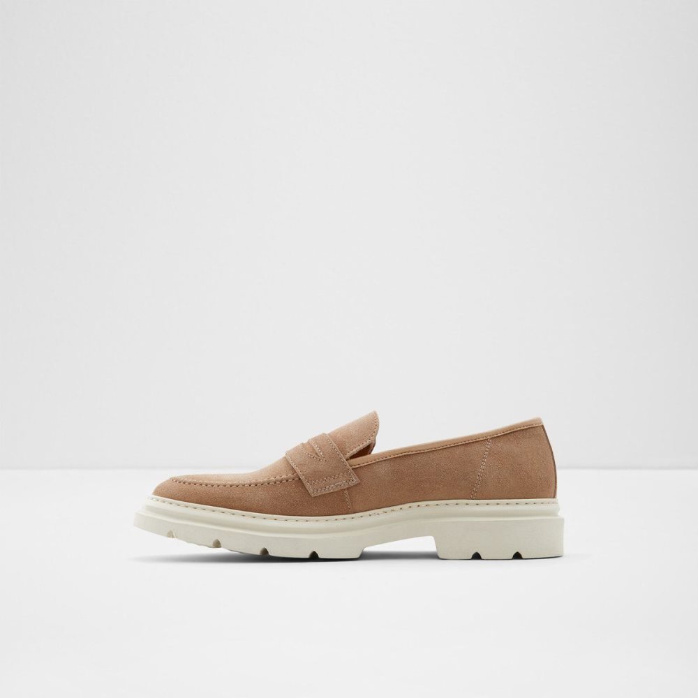 Férfi Aldo Droarien Loafer Slip Ons Barna | 123-KHUBMN