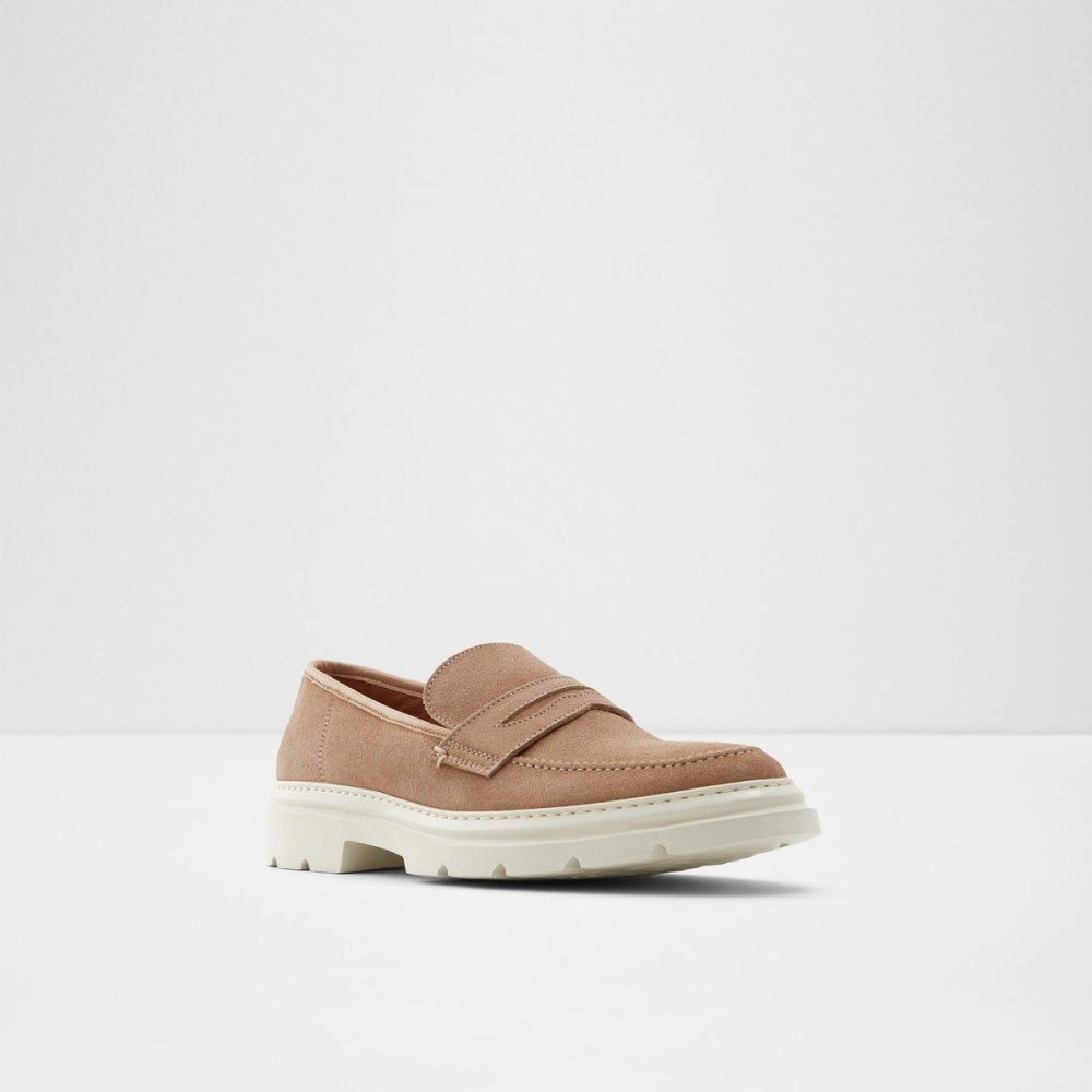 Férfi Aldo Droarien Loafer Slip Ons Barna | 123-KHUBMN