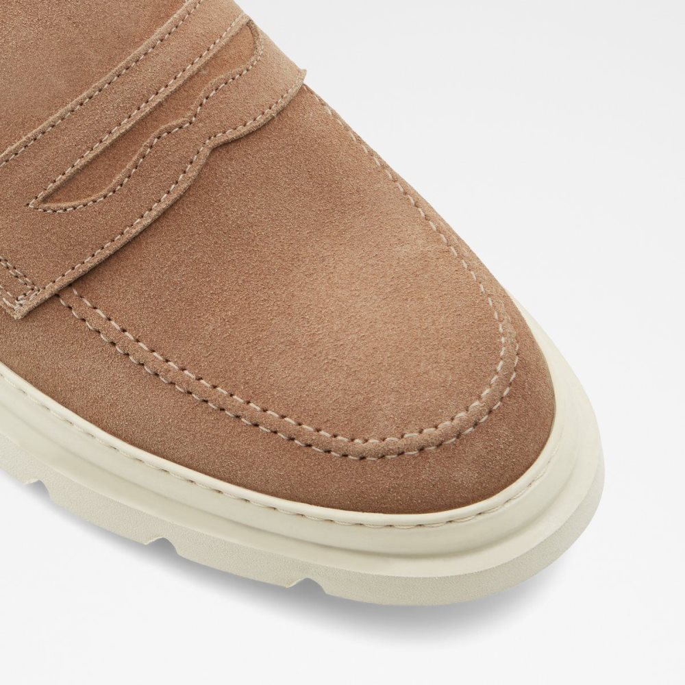Férfi Aldo Droarien Loafer Slip Ons Barna | 123-KHUBMN