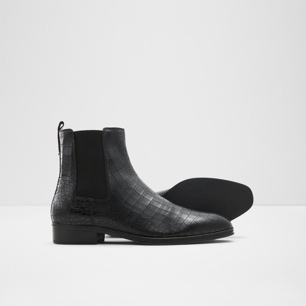 Férfi Aldo Druven Chelsea boot Chelsea Csizma Fekete | 960-DUKQTP