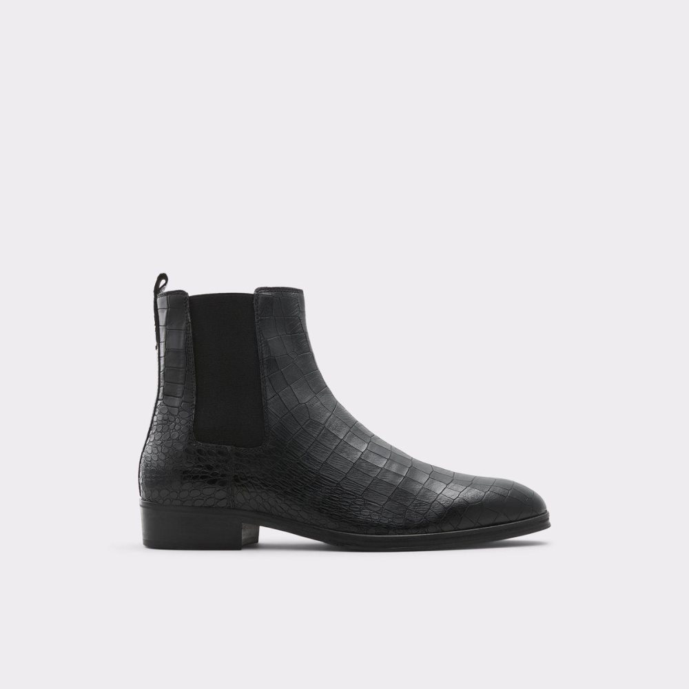 Férfi Aldo Druven Chelsea boot Chelsea Csizma Fekete | 960-DUKQTP