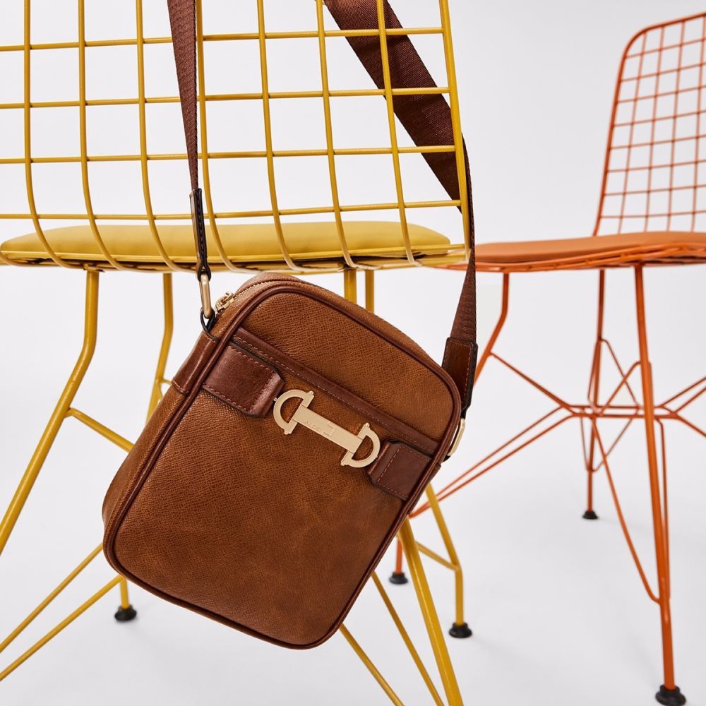 Férfi Aldo Etude Crossbody bag Táskák Barna | 532-BKJRXQ