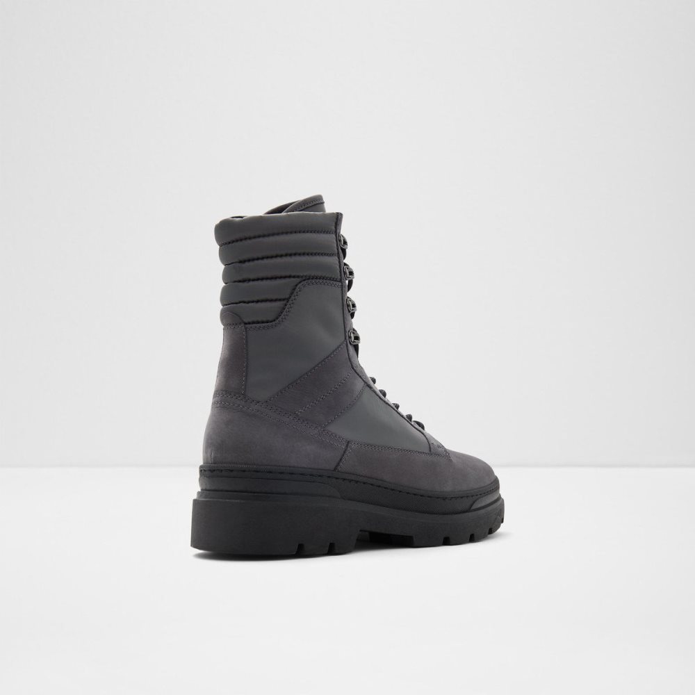 Férfi Aldo Field Lace-up boot - Lug sole Csizma Sötétszürke | 836-HTBICZ