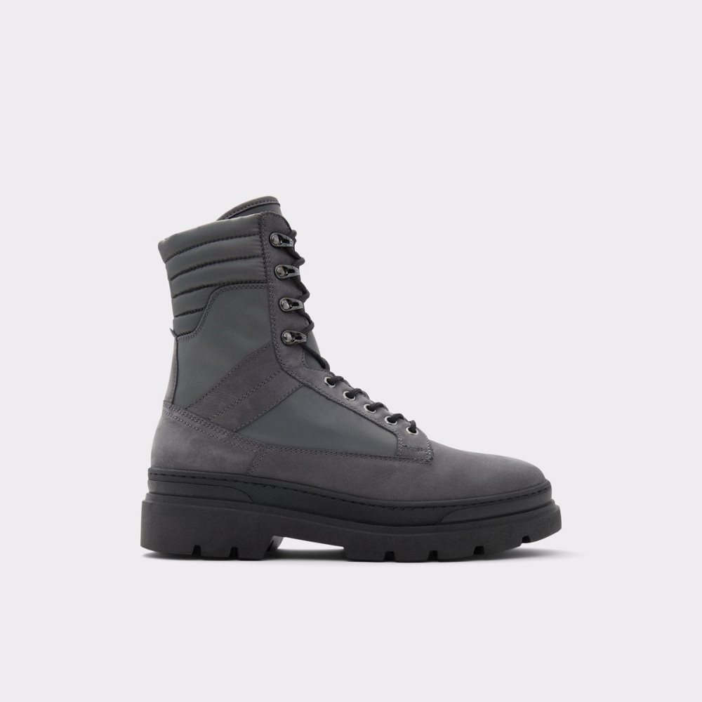 Férfi Aldo Field Lace-up boot - Lug sole Csizma Sötétszürke | 836-HTBICZ