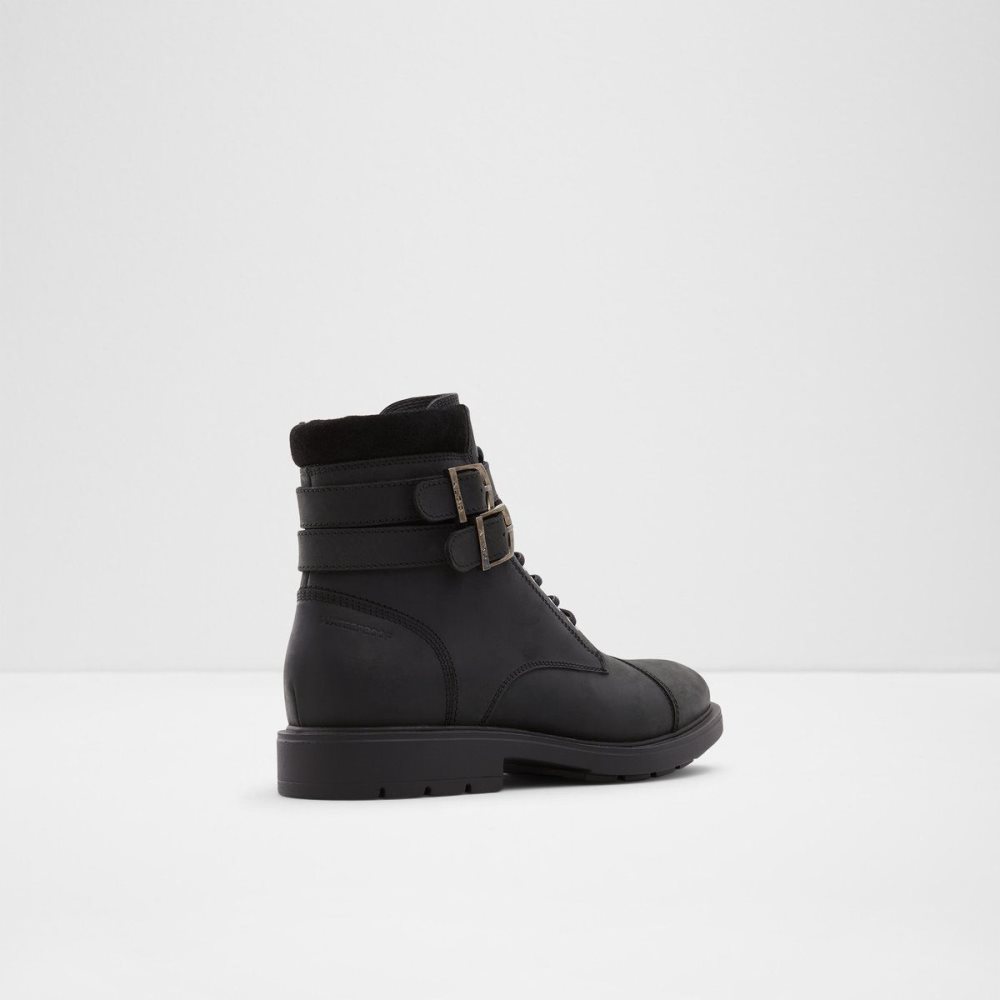 Férfi Aldo Jokubas Lace-up boot Fűzős Csizma Fekete | 435-HJYQXC