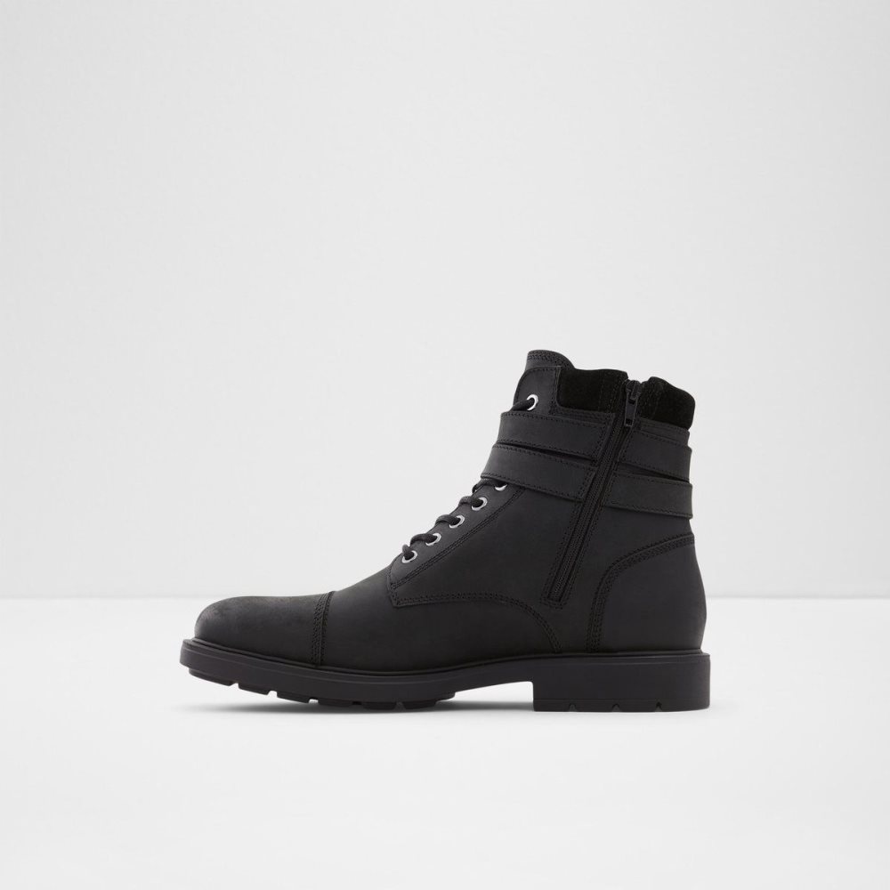 Férfi Aldo Jokubas Lace-up boot Fűzős Csizma Fekete | 435-HJYQXC
