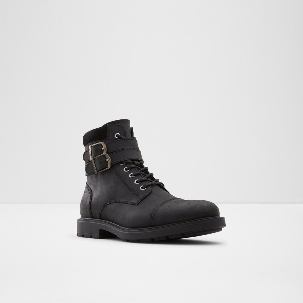 Férfi Aldo Jokubas Lace-up boot Fűzős Csizma Fekete | 435-HJYQXC