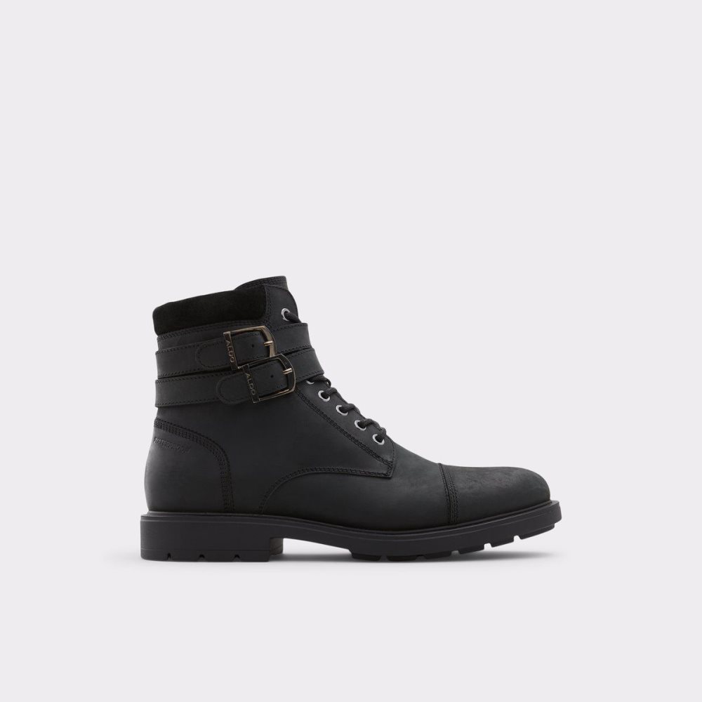Férfi Aldo Jokubas Lace-up boot Fűzős Csizma Fekete | 435-HJYQXC