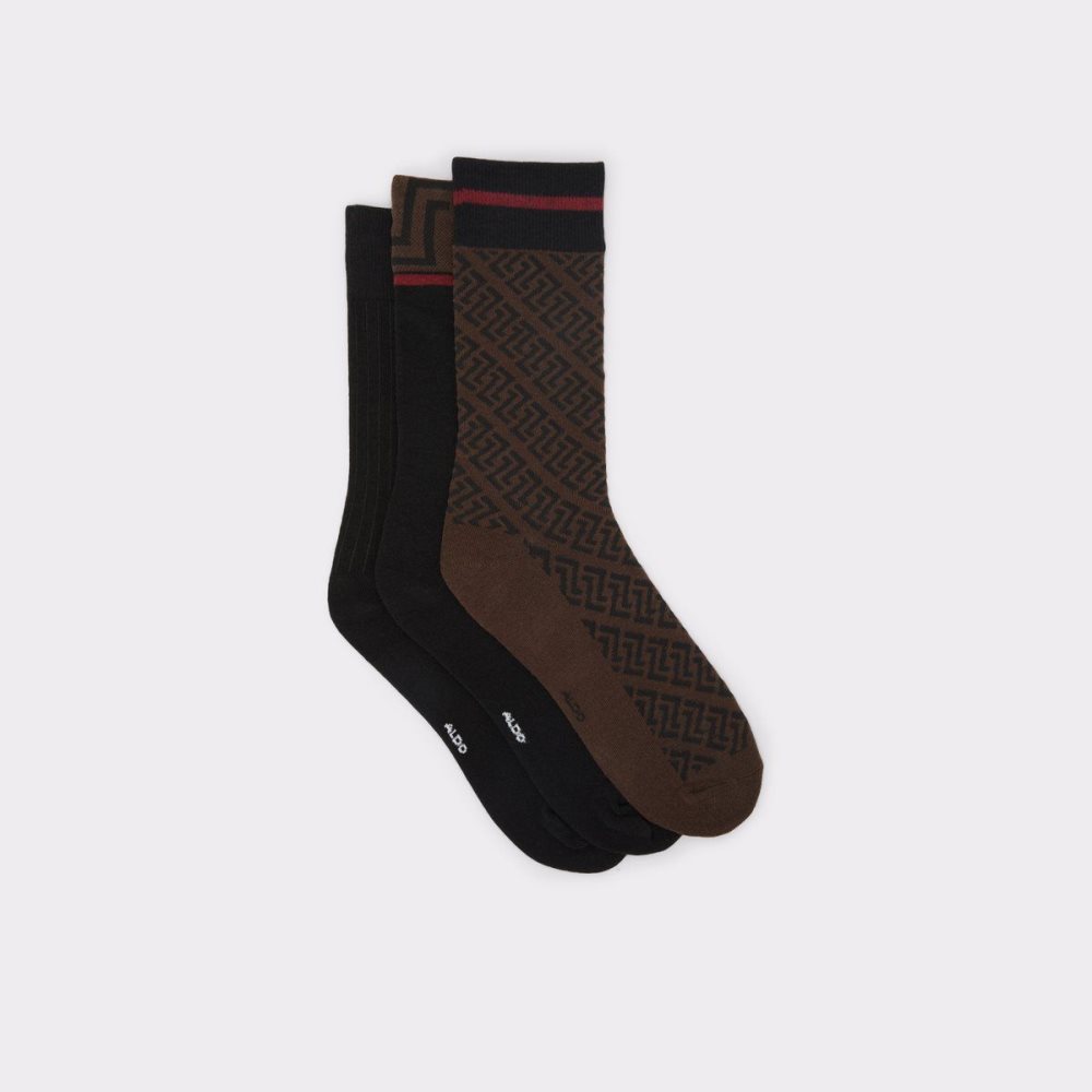 Férfi Aldo Lebaillif Socks Zokni Sötétbarna | 625-HQCPOF