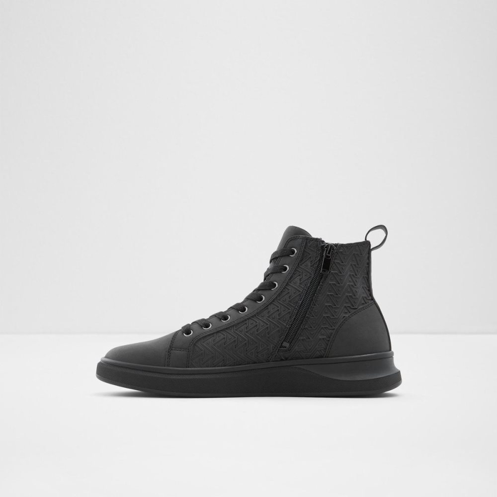 Férfi Aldo Mirardo High top sneaker Sportcipő Fekete | 805-IHSEBP