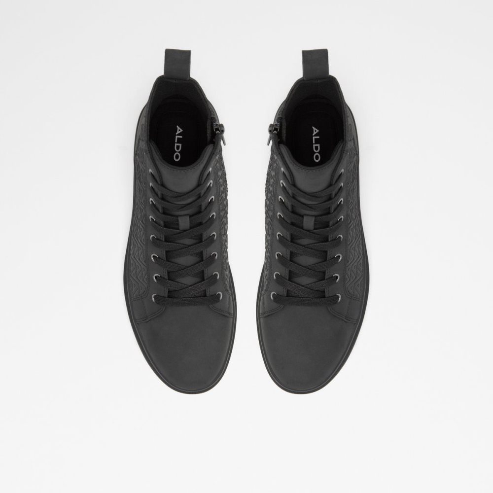Férfi Aldo Mirardo High top sneaker Sportcipő Fekete | 805-IHSEBP