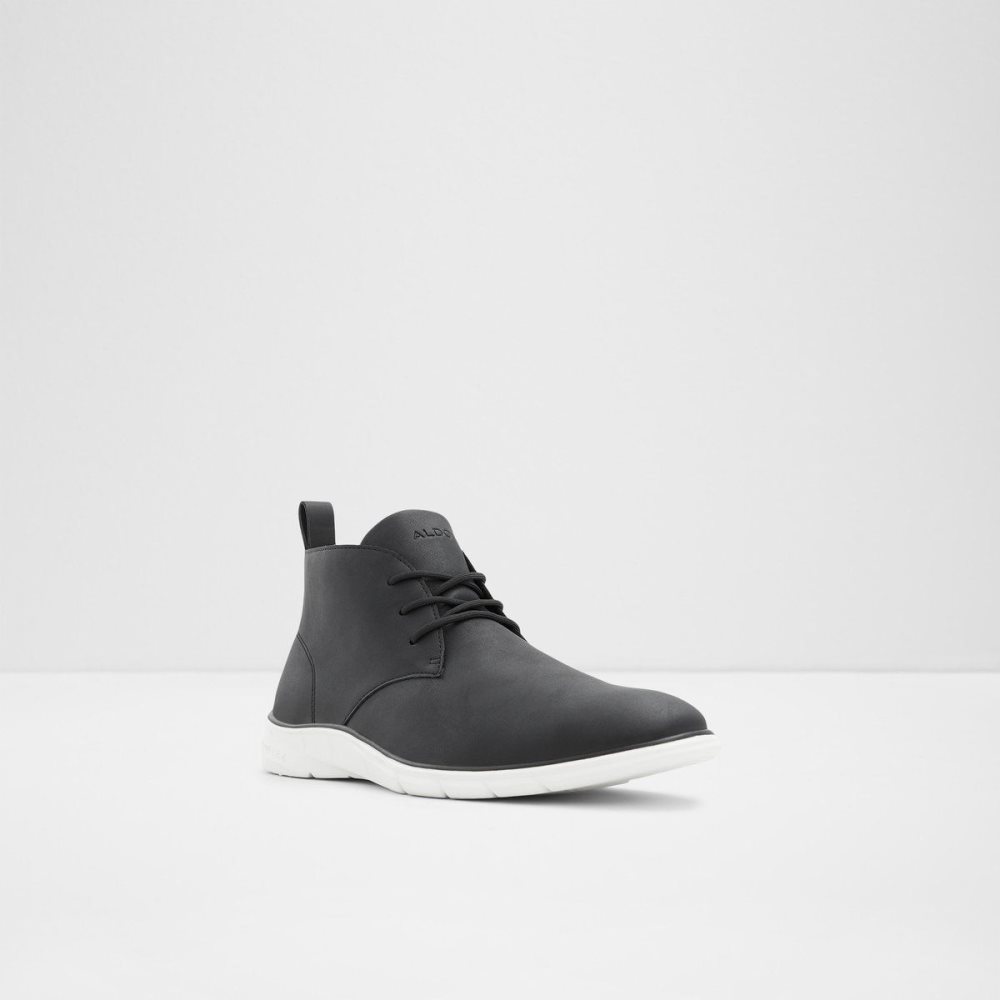 Férfi Aldo Namibi Lace up ankle boot Fűzős Csizma Fekete | 359-UVMSXQ
