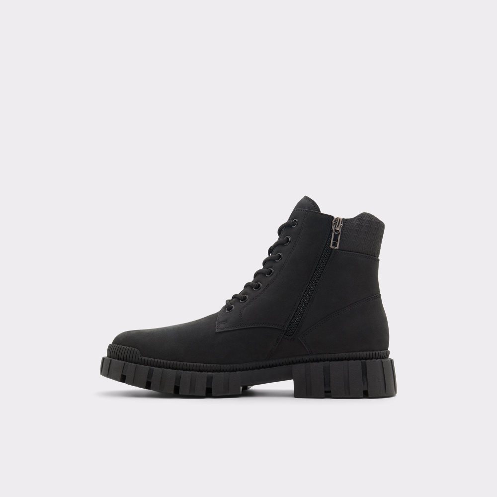 Férfi Aldo Newfield Lace-up boot Fűzős Csizma Fekete | 735-DIYLBG