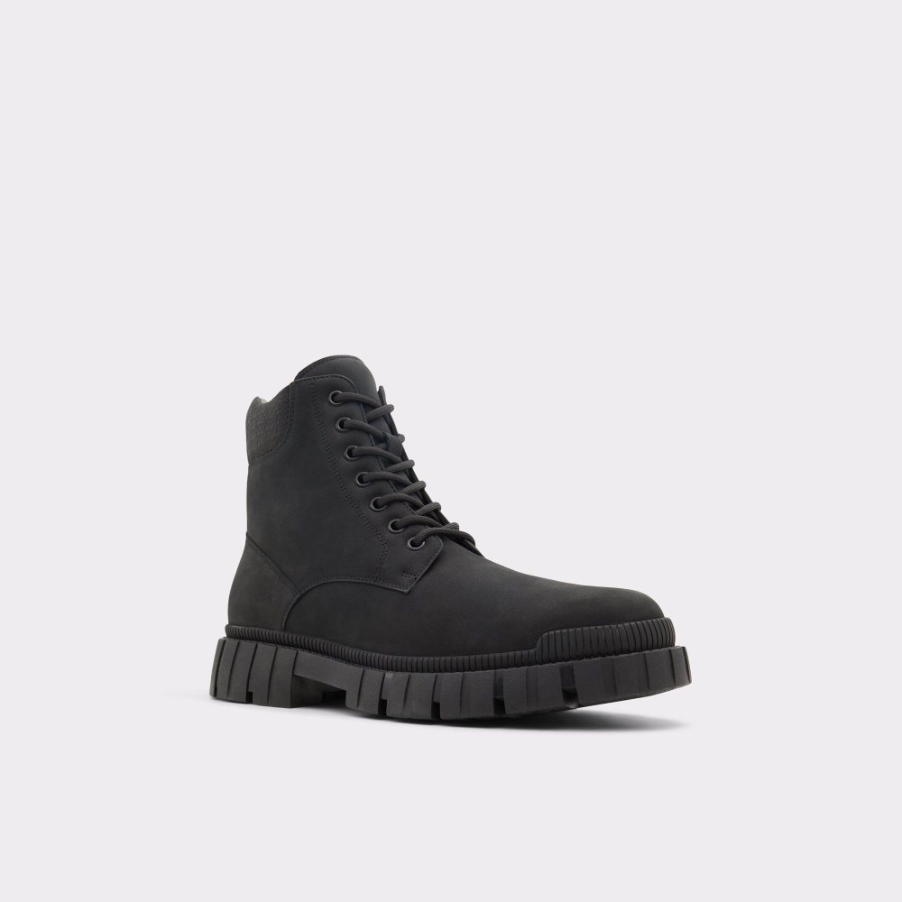Férfi Aldo Newfield Lace-up boot Fűzős Csizma Fekete | 735-DIYLBG
