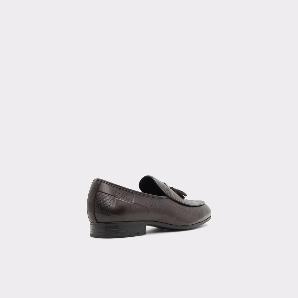 Férfi Aldo Percival Loafer Elegáns Cipő Sötétbarna | 423-DVJXKL