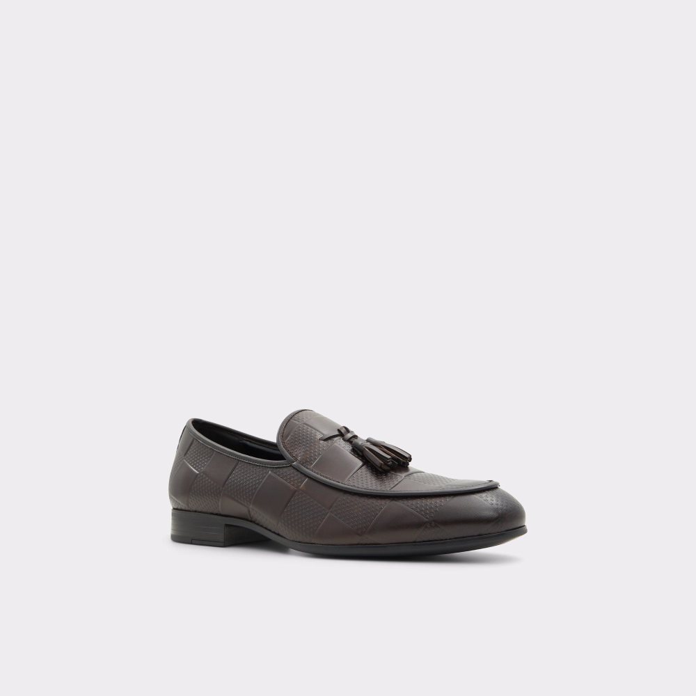 Férfi Aldo Percival Loafer Elegáns Cipő Sötétbarna | 423-DVJXKL