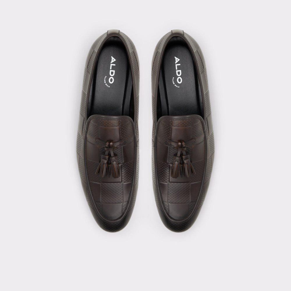 Férfi Aldo Percival Loafer Elegáns Cipő Sötétbarna | 423-DVJXKL