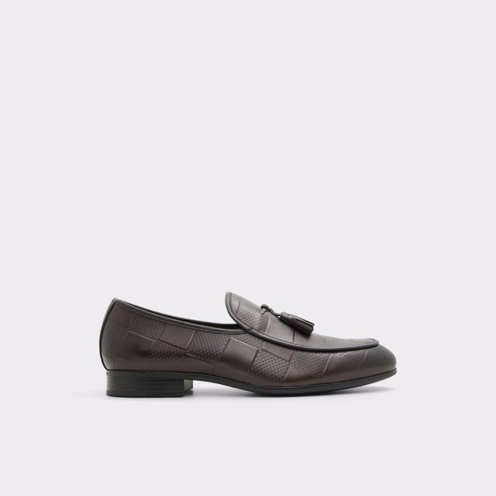 Férfi Aldo Percival Loafer Elegáns Cipő Sötétbarna | 423-DVJXKL