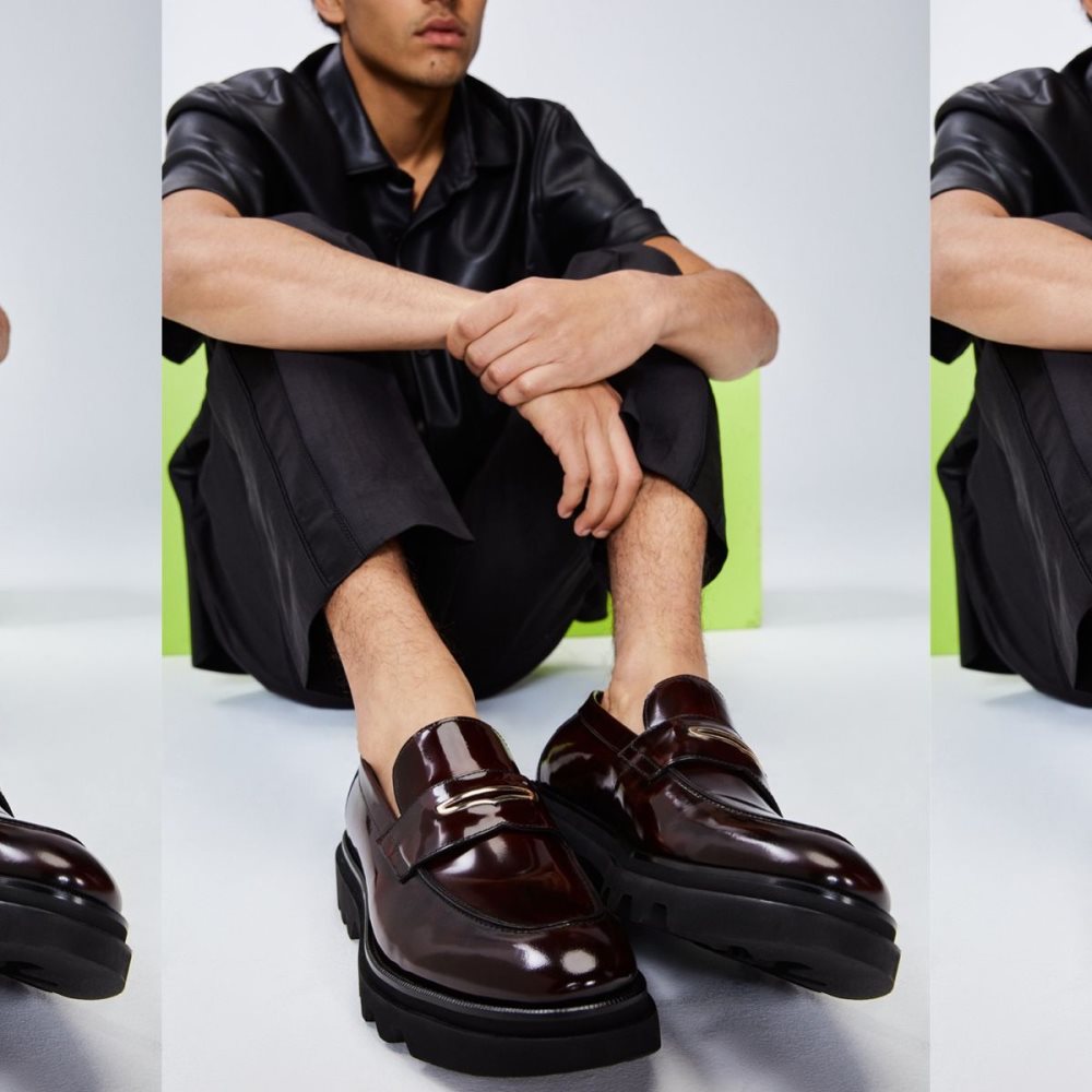 Férfi Aldo Pierre Loafer - Lug sole Slip Ons Piros | 178-GODHPM