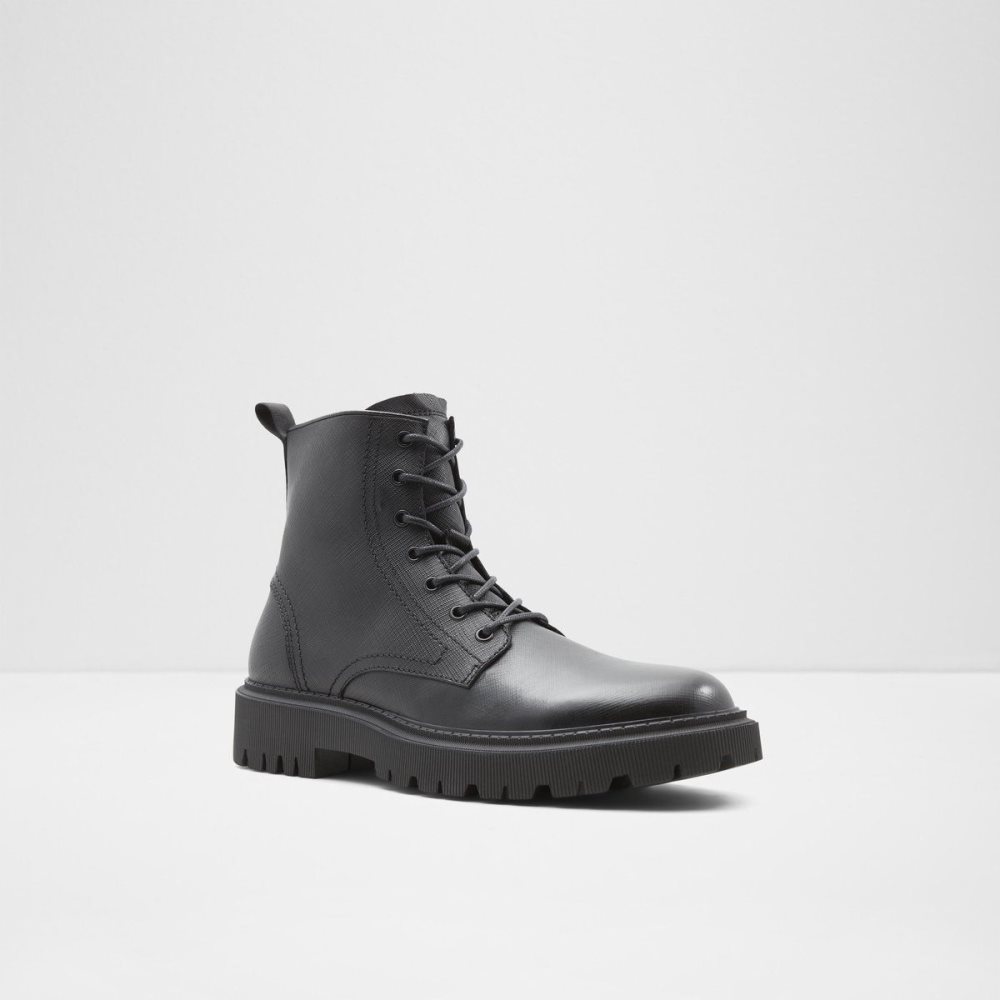 Férfi Aldo Redford Lace-up boot Fűzős Csizma Fekete | 598-ZLNKQA