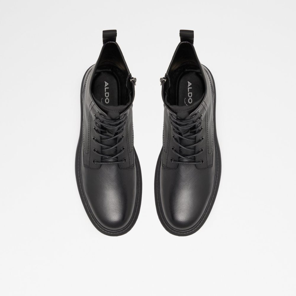 Férfi Aldo Redford Lace-up boot Fűzős Csizma Fekete | 598-ZLNKQA