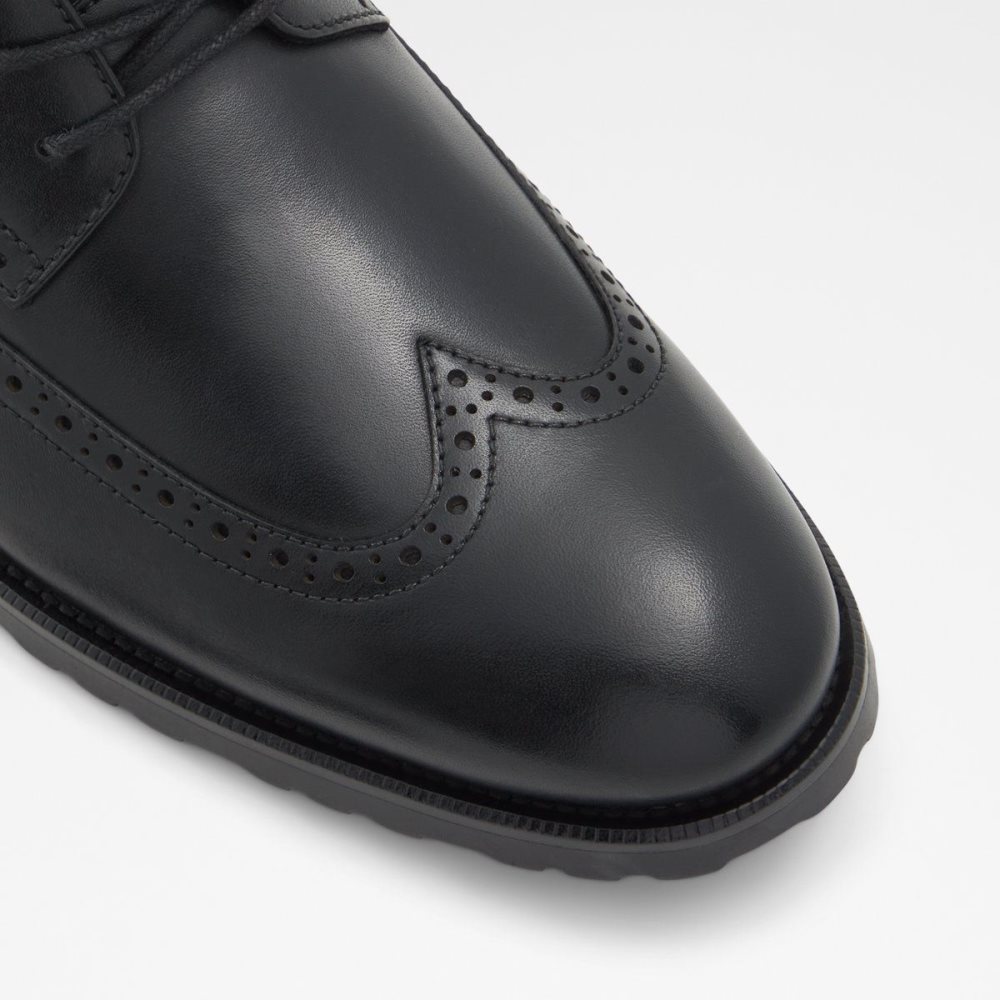 Férfi Aldo Salinger Lace up boot Fűzős Csizma Fekete | 518-MEFKCB