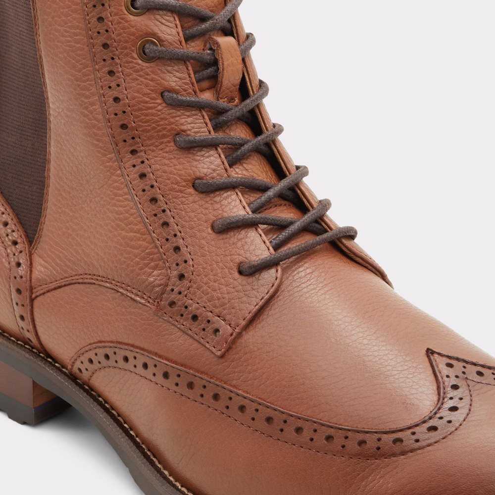 Férfi Aldo Salinger Lace-up boot Fűzős Csizma Barna | 342-VBGQNZ