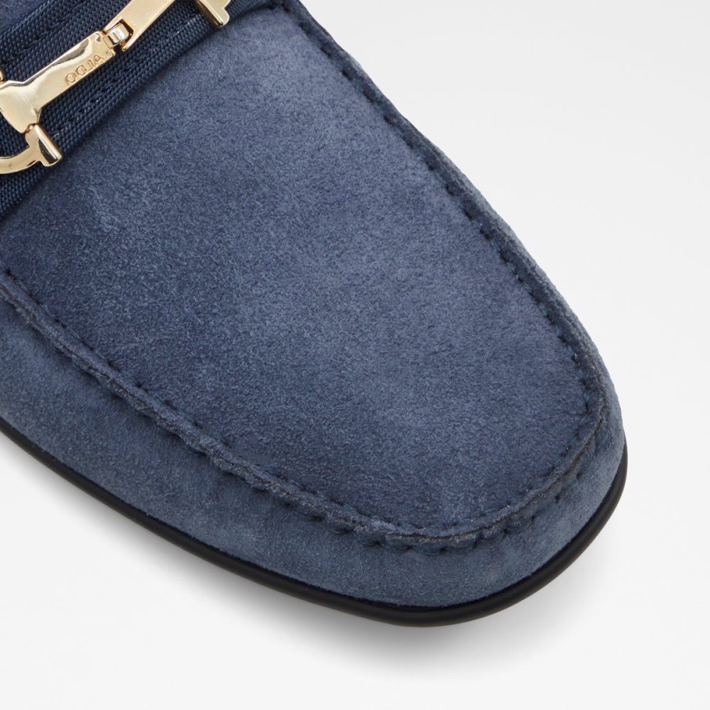 Férfi Aldo Scuderia Driving shoe Slip Ons Sötétkék | 415-VEBRYD