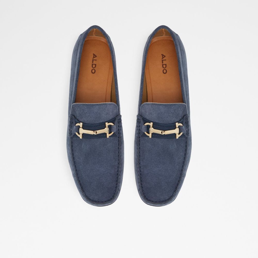 Férfi Aldo Scuderia Driving shoe Slip Ons Sötétkék | 415-VEBRYD