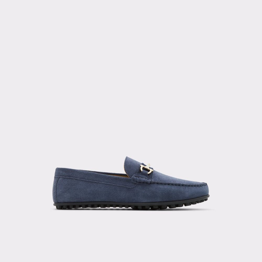 Férfi Aldo Scuderia Driving shoe Slip Ons Sötétkék | 415-VEBRYD