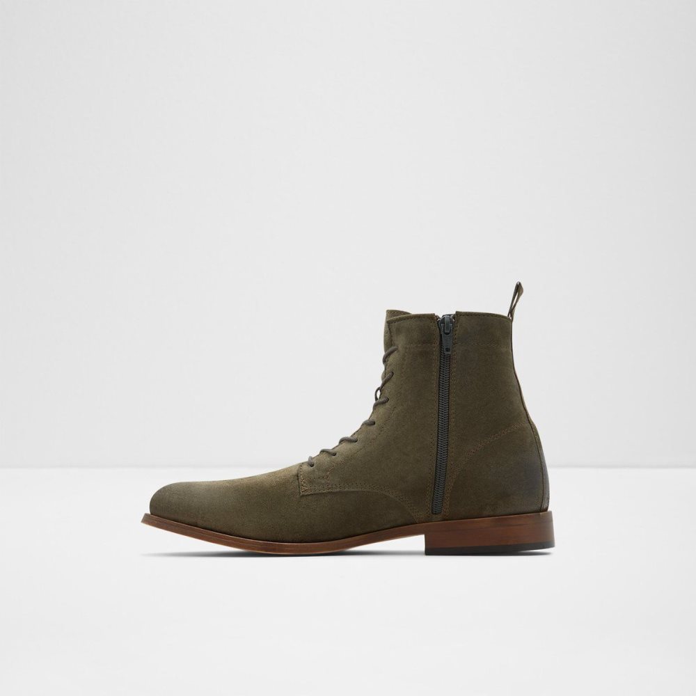 Férfi Aldo Twain Lace-up boot Fűzős Csizma Zöld | 834-BQCSFK
