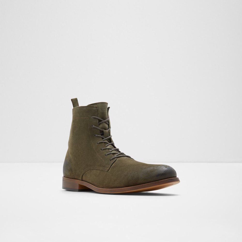 Férfi Aldo Twain Lace-up boot Fűzős Csizma Zöld | 834-BQCSFK