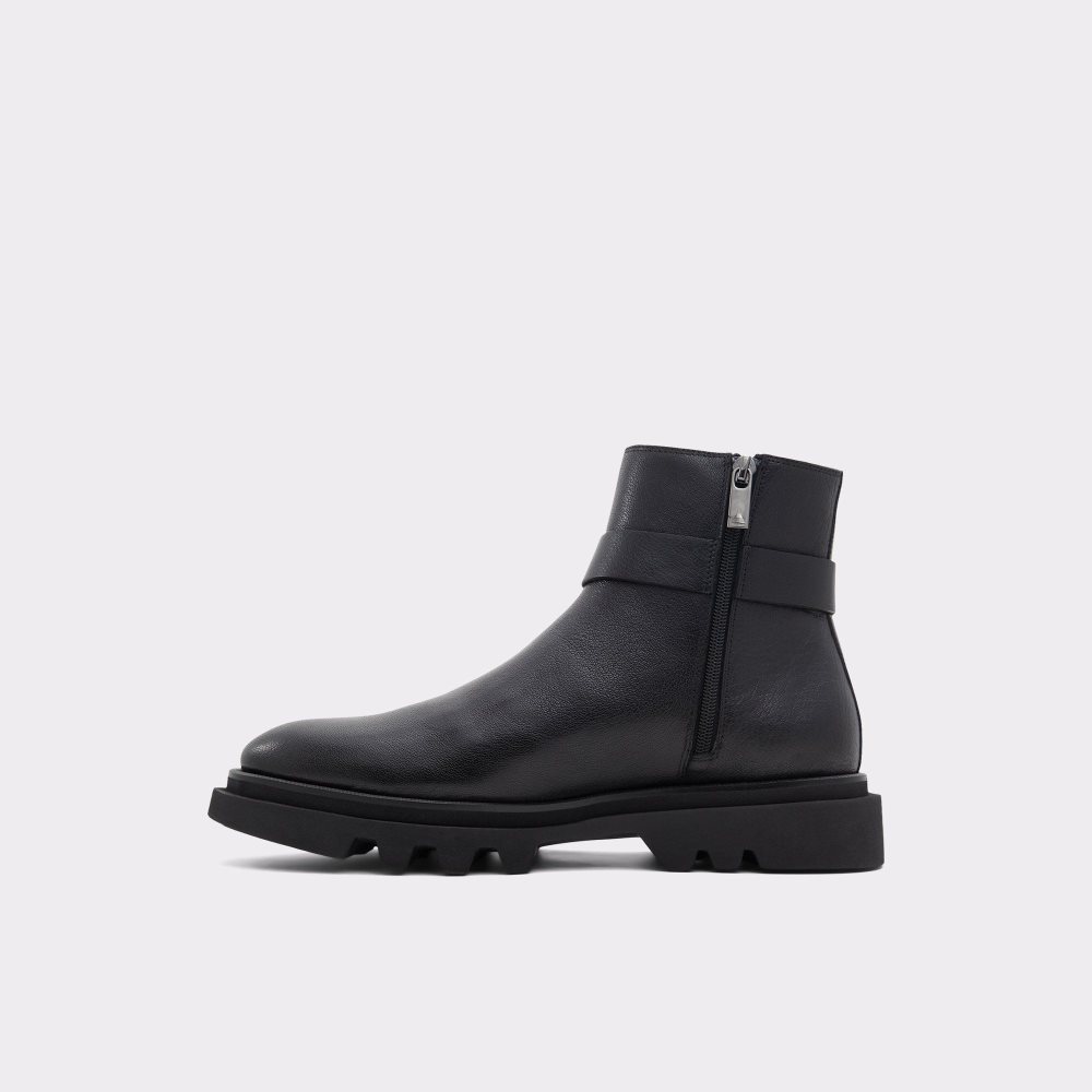 Férfi Aldo Verdi Ankle boot - Lug sole Csizma Fekete | 297-SNLBIO