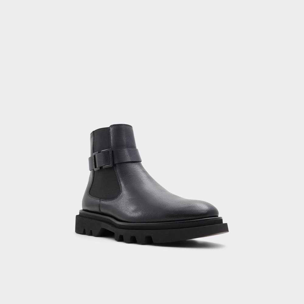 Férfi Aldo Verdi Ankle boot - Lug sole Csizma Fekete | 297-SNLBIO