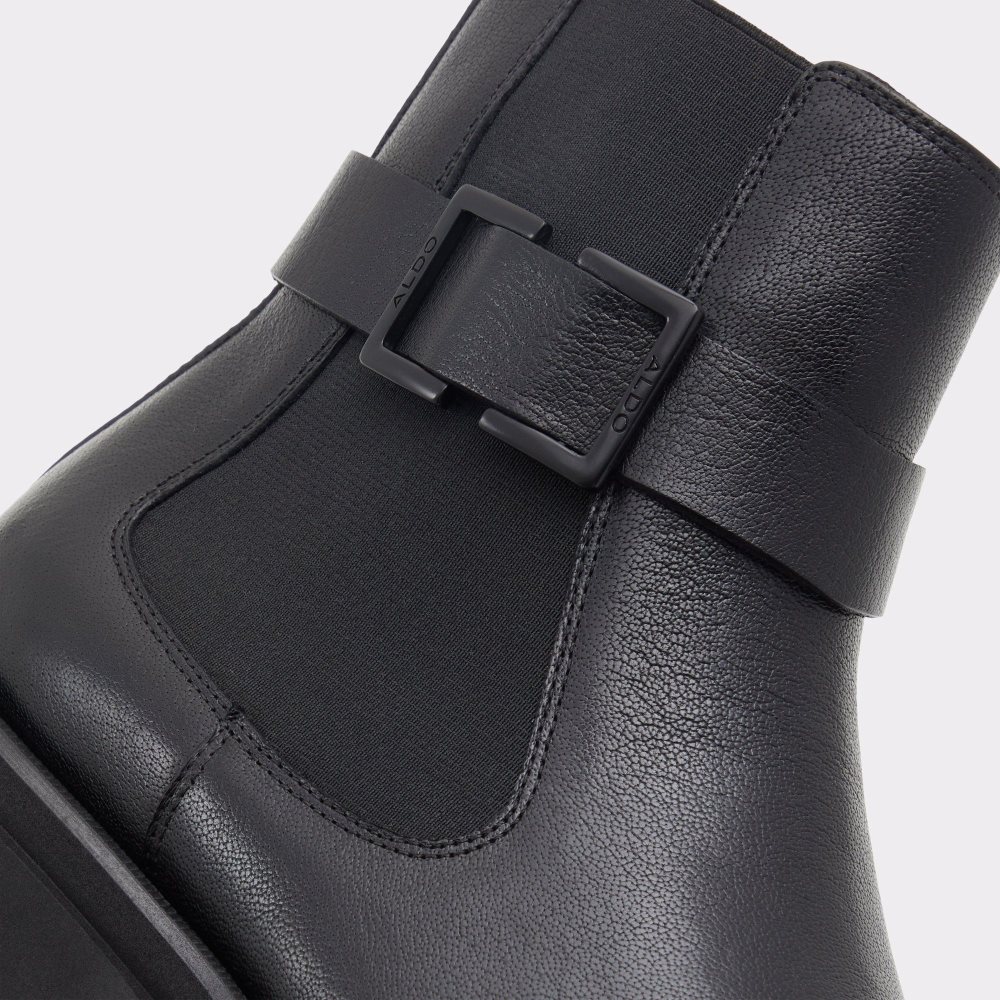 Férfi Aldo Verdi Ankle boot - Lug sole Csizma Fekete | 297-SNLBIO