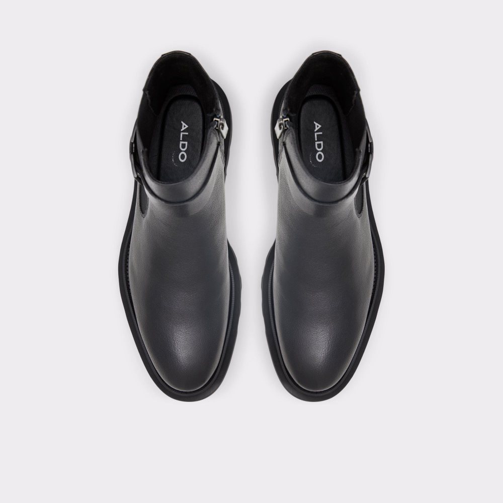Férfi Aldo Verdi Ankle boot - Lug sole Csizma Fekete | 297-SNLBIO