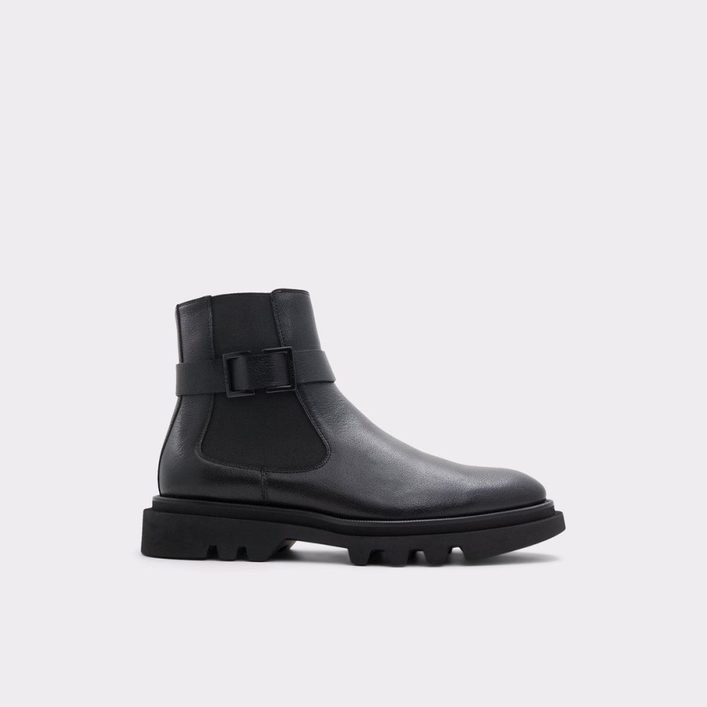 Férfi Aldo Verdi Ankle boot - Lug sole Csizma Fekete | 297-SNLBIO