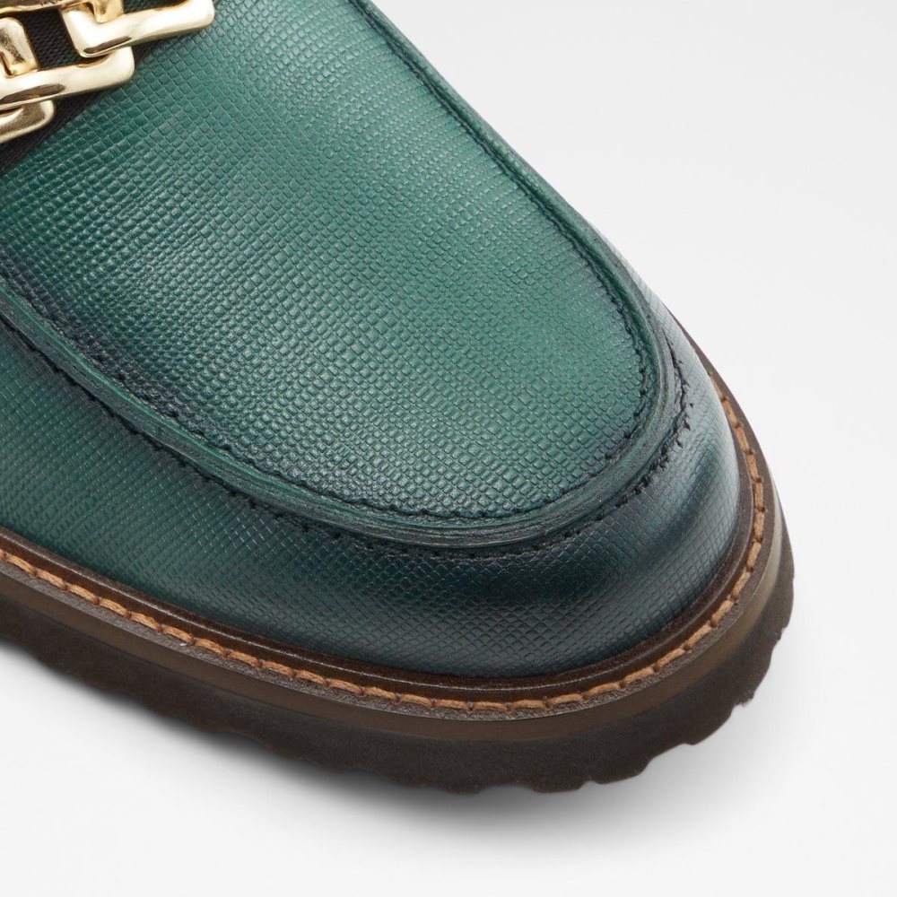 Férfi Aldo Weaver Loafer Slip Ons Sötétzöld | 465-KZVGHU