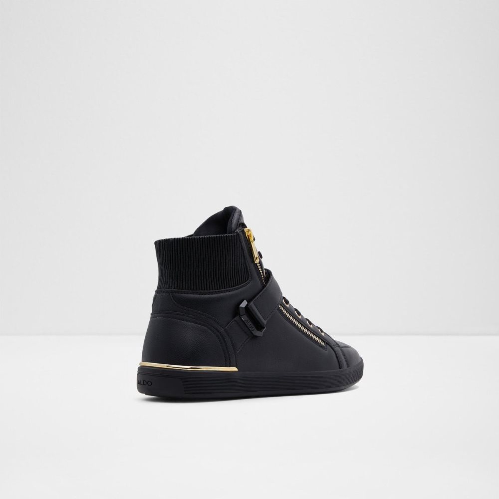 Férfi Aldo Yohji High top sneaker Sportcipő Fekete | 864-IGQMOR