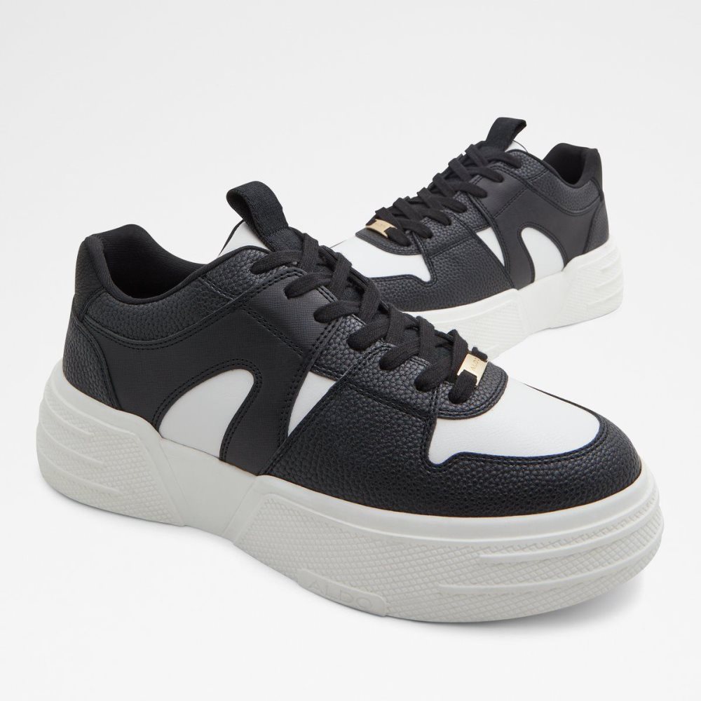 Férfi Aldo Zeus Low top sneaker - Lug sole Sportcipő Fekete | 839-PGBOLE