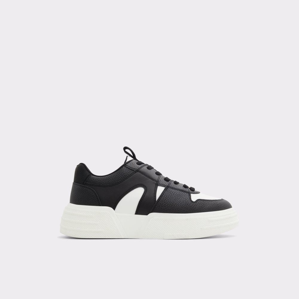 Férfi Aldo Zeus Low top sneaker - Lug sole Sportcipő Fekete | 839-PGBOLE
