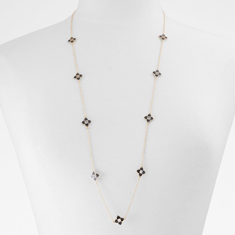 Női Aldo Adreanna Necklace Nyakláncok Fekete Arany | 856-BEGCSH